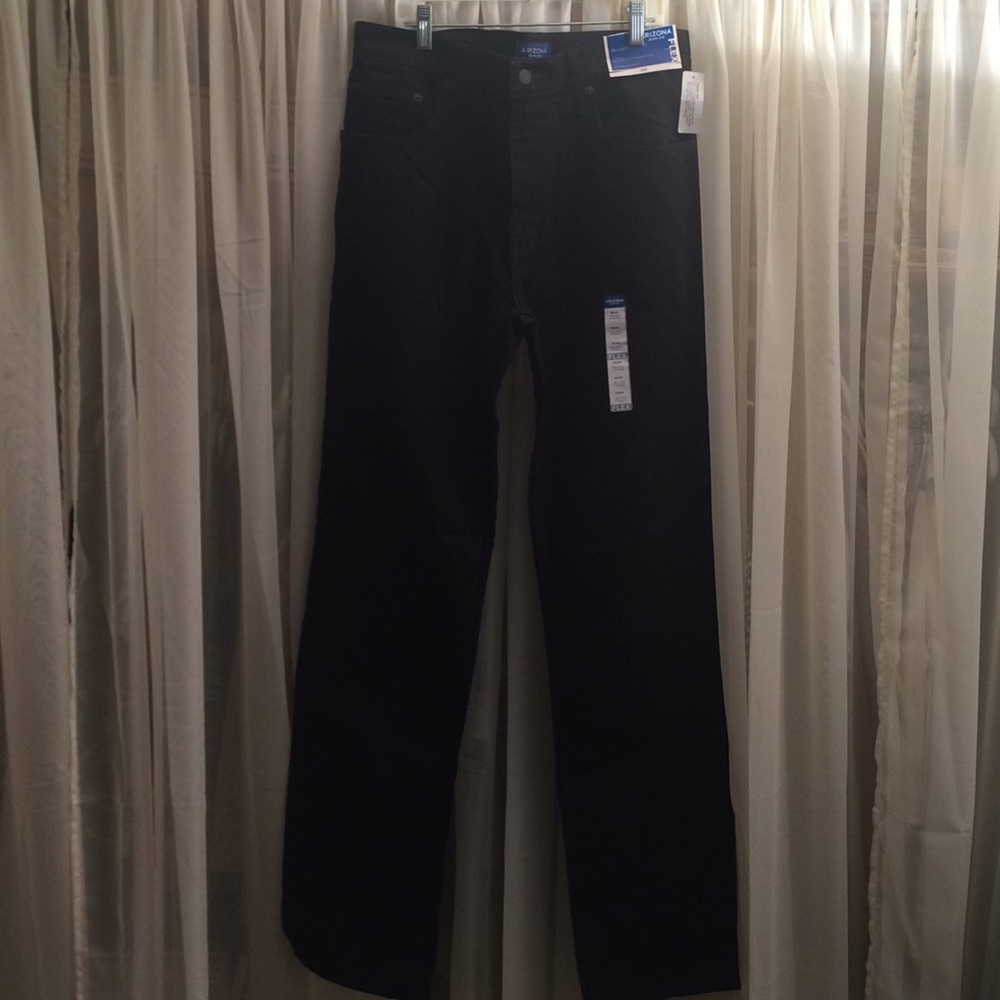 Arizona men’s black relaxed straight jeans